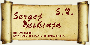 Sergej Muškinja vizit kartica
